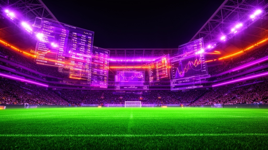 Terrain de football et cotes sportives