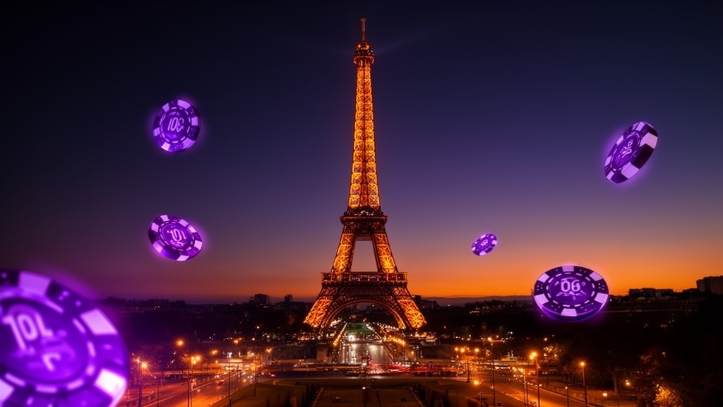Tour Eiffel et jetons de casino